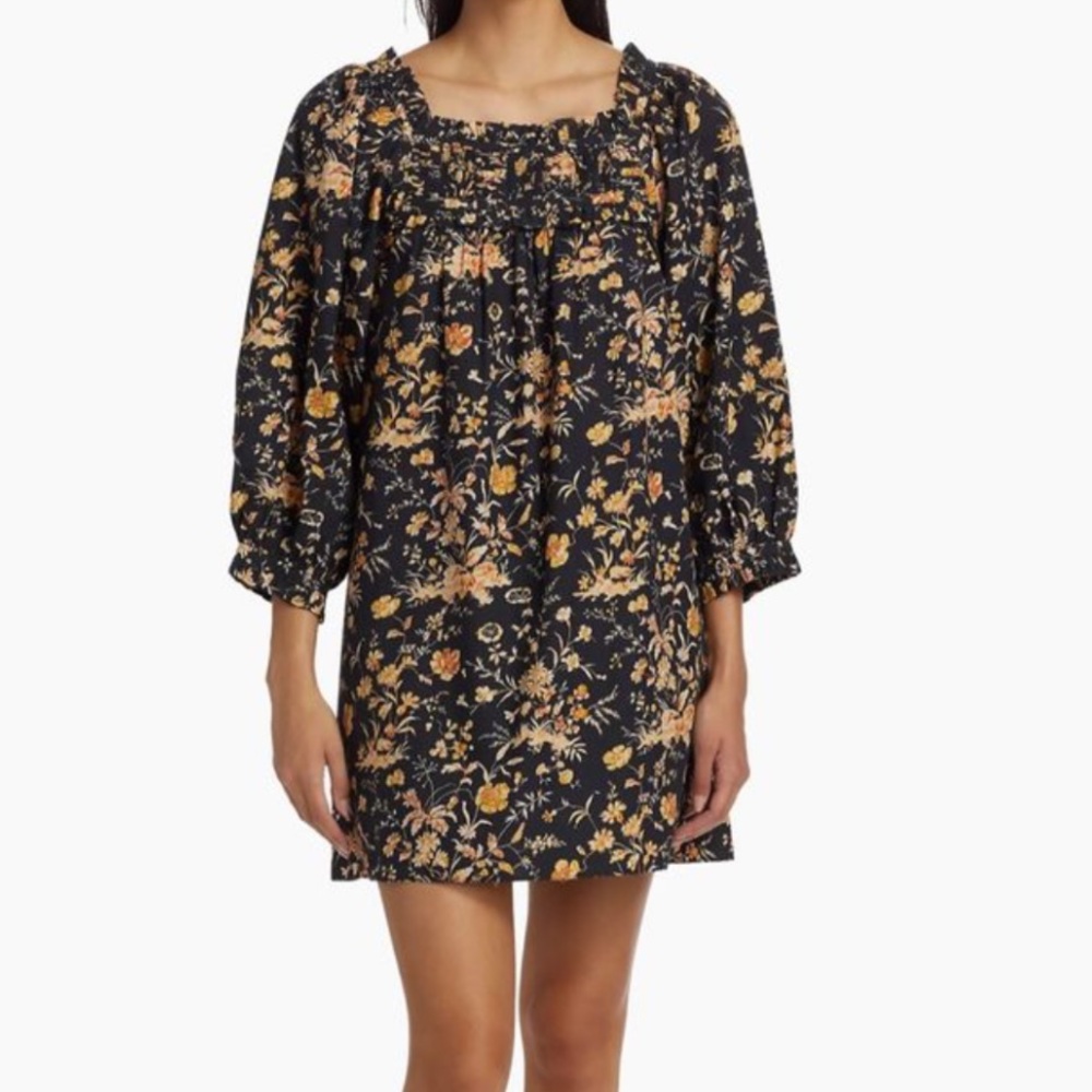 Doen Navy Blue Acton Mini Dress